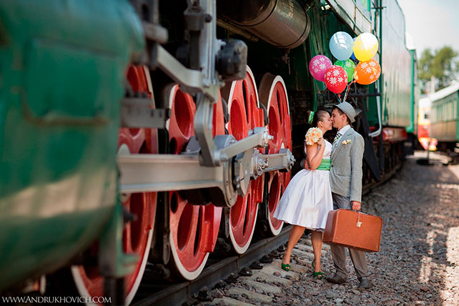 солнечная ретро-свадьба