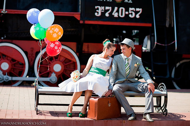 солнечная ретро-свадьба