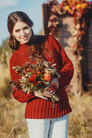 солнечная осенняя свадьба, подружки невесты