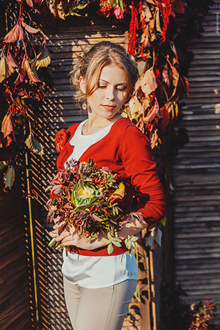 солнечная осенняя свадьба, подружки невесты