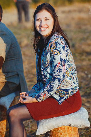 солнечная осенняя свадьба, гости на свадьбе