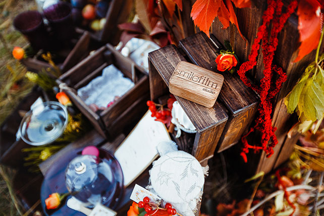 солнечная осенняя свадьба, сладкий стол