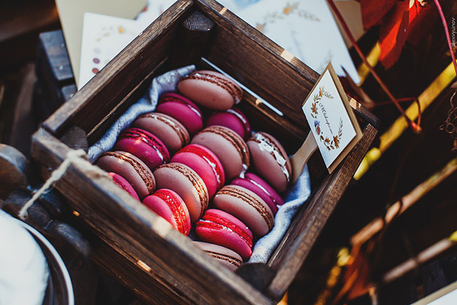 солнечная осенняя свадьба, сладкий стол