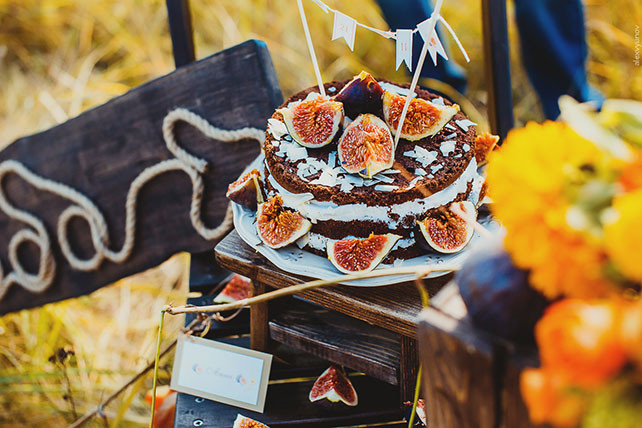 солнечная осенняя свадьба, сладкий стол