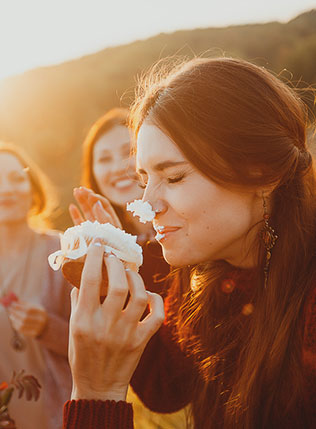солнечная осенняя свадьба, подружки невесты