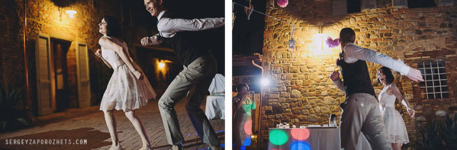 Солнечная свадьба в Тоскане, первый танец молодожёнов