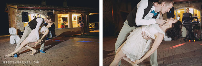 Солнечная свадьба в Тоскане, первый танец молодожёнов