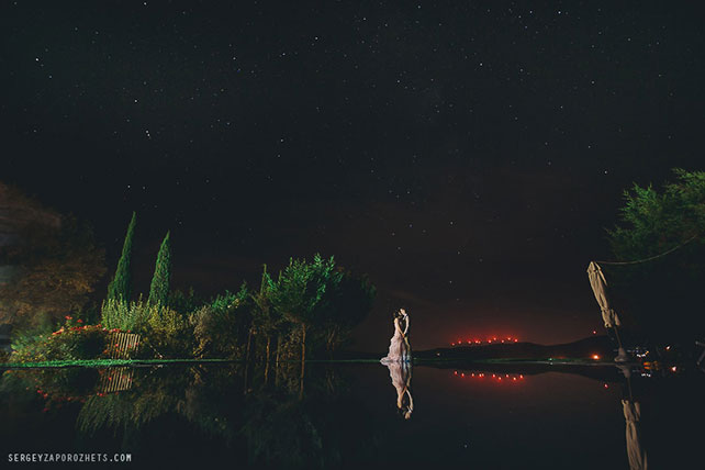 Солнечная свадьба в Тоскане, жених и невеста