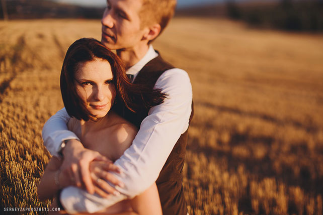 Солнечная свадьба в Тоскане, фотосессия молодожёнов на второй день свадьбы