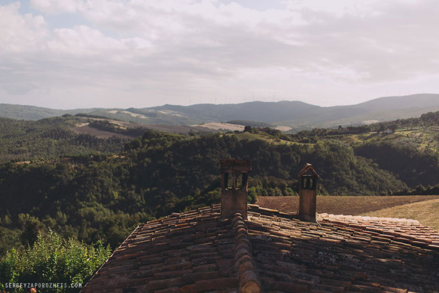 Солнечная свадьба в Тоскане, природа