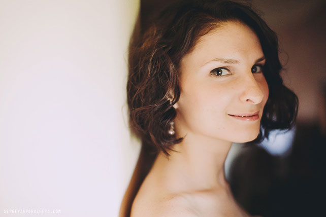 Солнечная свадьба в Тоскане, портрет невесты