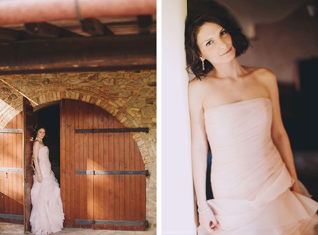 Солнечная свадьба в Тоскане, невеста