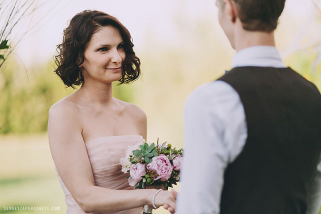 Солнечная свадьба в Тоскане, церемония бракосочетания