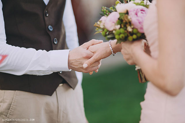 Солнечная свадьба в Тоскане, церемония бракосочетания