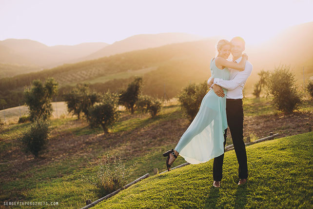 Солнечная свадьба в Тоскане, гости на свадьбе