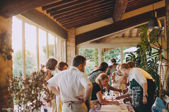 Солнечная свадьба в Тоскане, развлечение для гостей