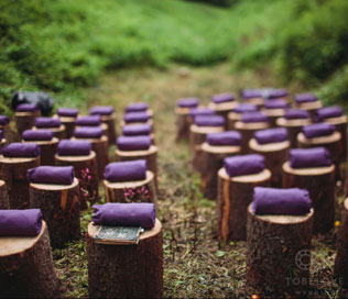 свадьба по мотивам пьесы Шекспира «Сон в летнюю ночь», декор места церемонии