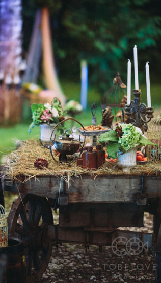 свадьба по мотивам пьесы Шекспира «Сон в летнюю ночь», декор места церемонии