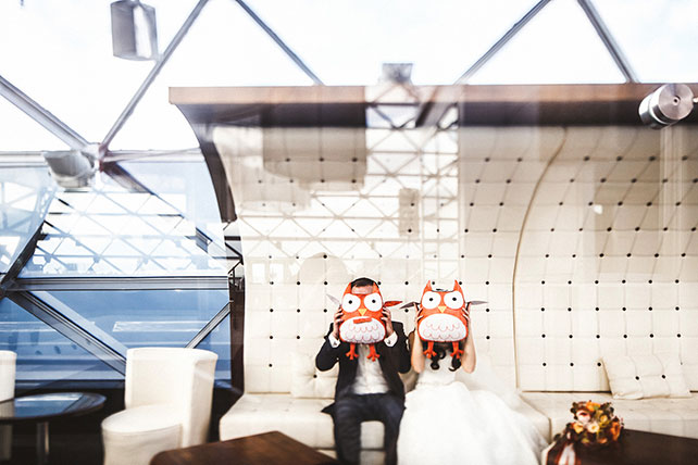 совиная свадьба, фотосессия