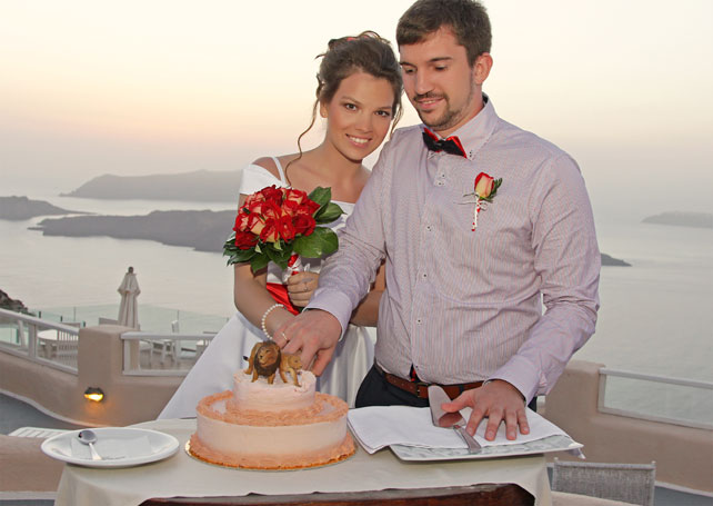 свадьба в Санторини