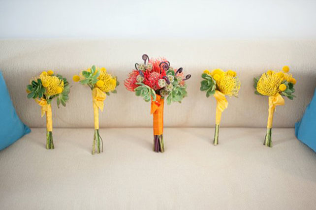 Букеты для подружек невесты