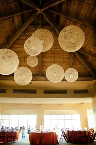 современная свадьба на пляже, декор зала