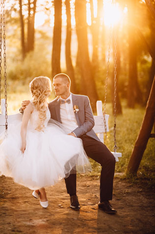 mmm, жених и невеста на закате