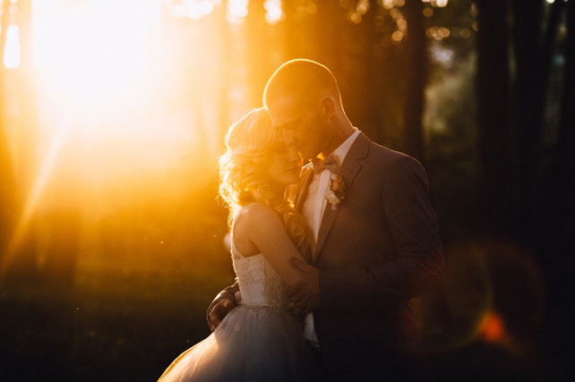 mmm, жених и невеста на закате