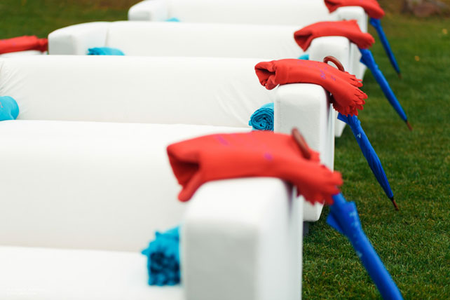 стильная свадьба в морской палитре, детали церемонии