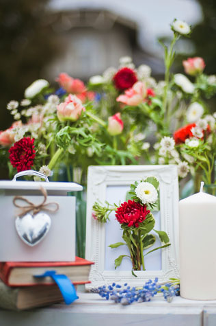 стильная свадьба в морской палитре, декор места церемонии