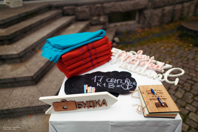 стильная свадьба в морской палитре, аксессуары для фотосессии