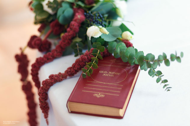 стильная свадьба в морской палитре, декор банкетного зала