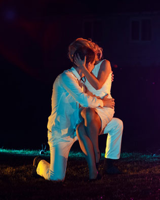 стильная свадьба в морской палитре, танец молодоженов