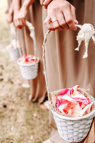 Стильная рустикальная свадьба, подружки невесты