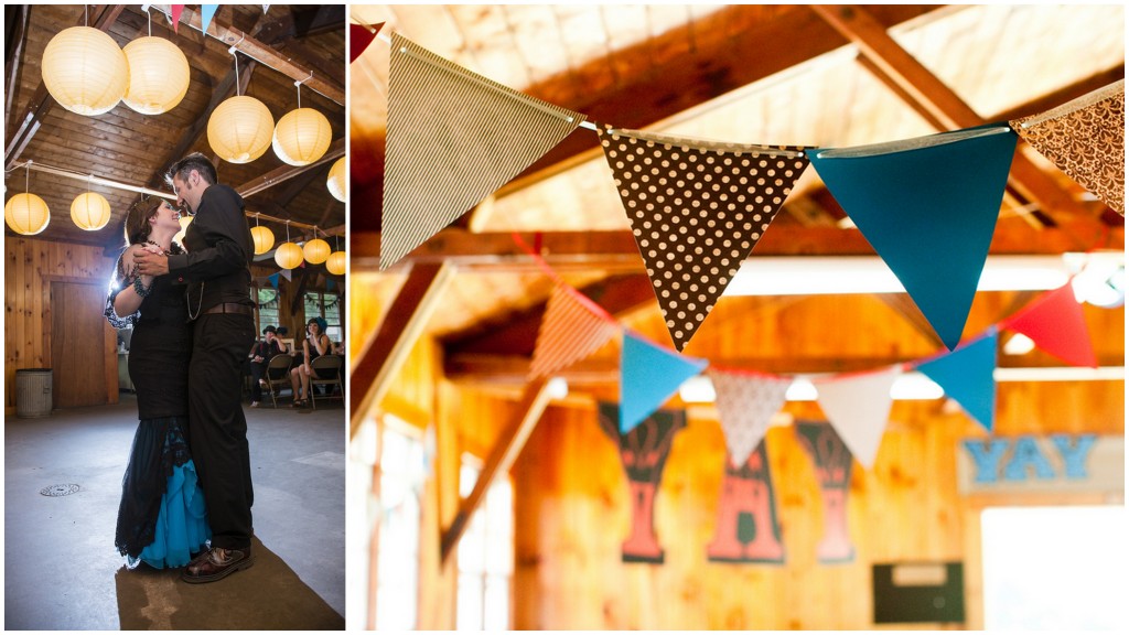 декор ресторана — бумажные флажки