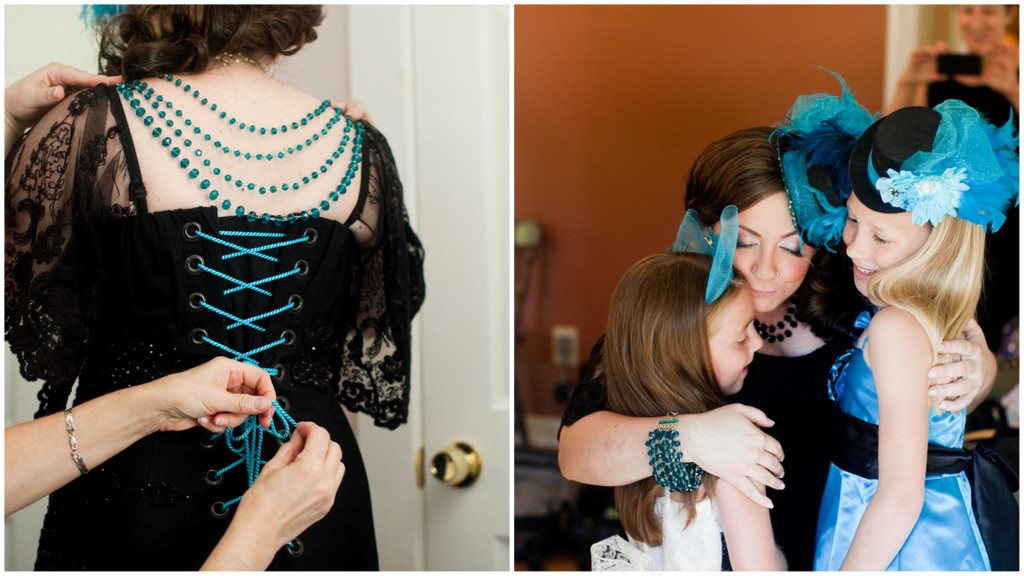 платье невесты, платья цветочных девочек