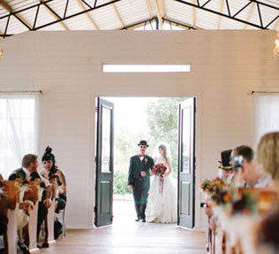 свадьба в стиле стимпанк, церемония