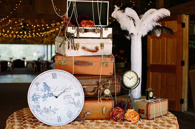 свадьба в стиле стимпанк, декор места торжества