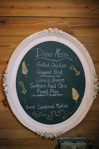 свадьба в стиле стимпанк, меню