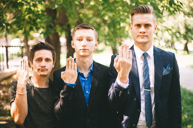 супергеройская свадьба, друзья жениха