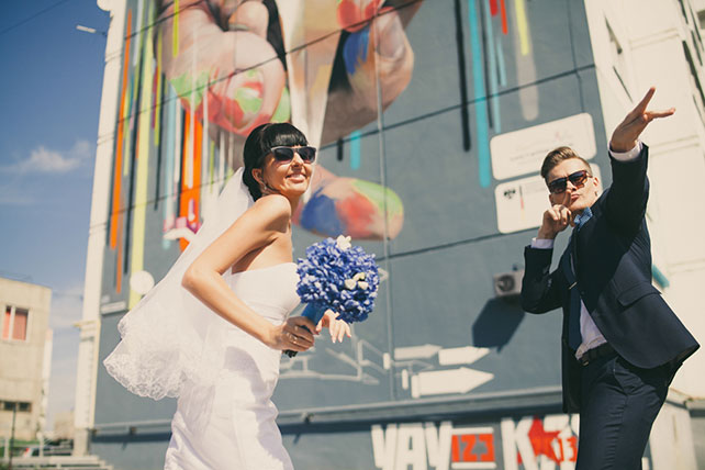 супергеройская свадьба, фотосессия жениха и невесты