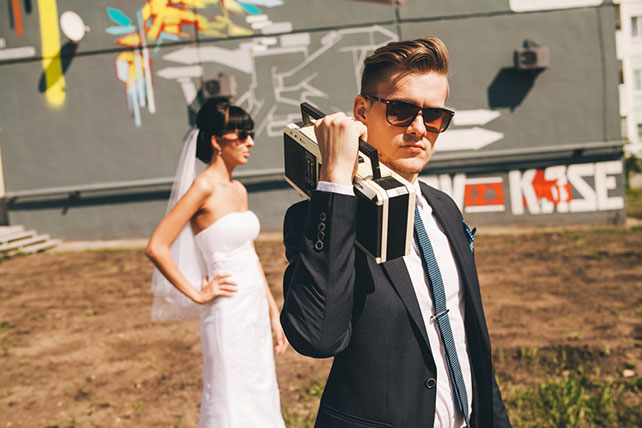 супергеройская свадьба, фотосессия жениха и невесты