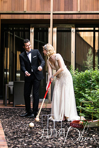 свадьба Анны и Шарля в стиле ар деко