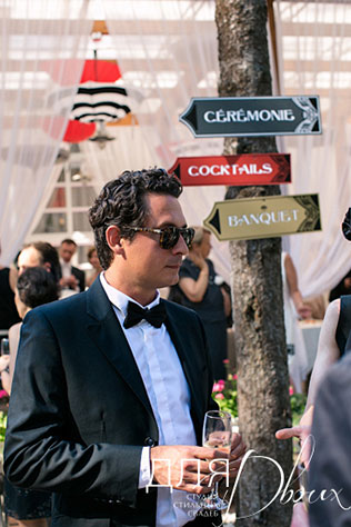 свадьба Анны и Шарля в стиле ар деко