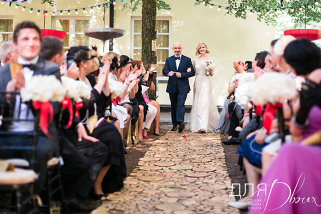 свадьба Анны и Шарля в стиле ар деко