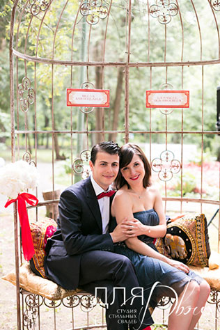 свадьба Анны и Шарля в стиле ар деко