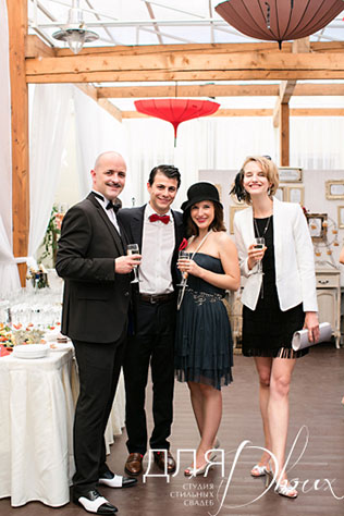 свадьба Анны и Шарля в стиле ар деко