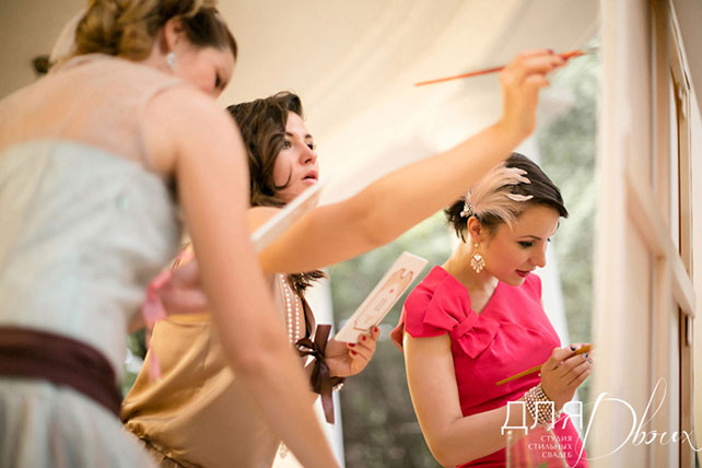 свадьба Анны и Шарля в стиле ар деко