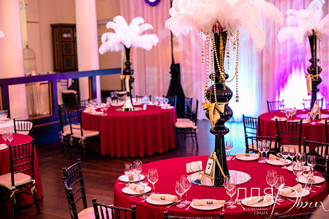 свадьба Анны и Шарля в стиле ар деко