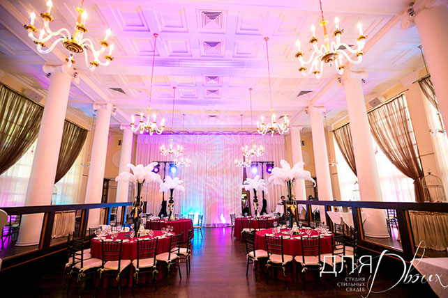 свадьба Анны и Шарля в стиле ар деко